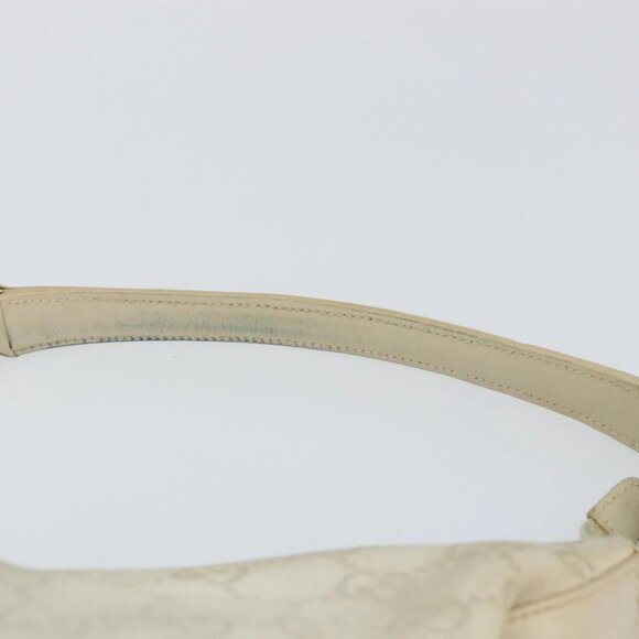 GUCCI GG Canvas Shoulder Bag Suede White Silver 000 0602 Auth am10075 - Picture 9 of 16